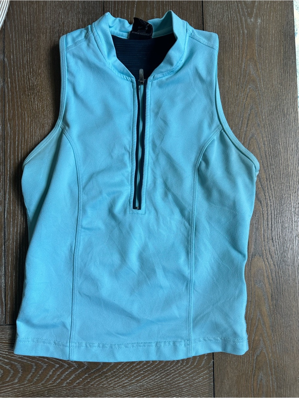 2000s (Y2K era) Nike Dri-Fit Aqua blue sleeveless top in XS #activewear #vintage